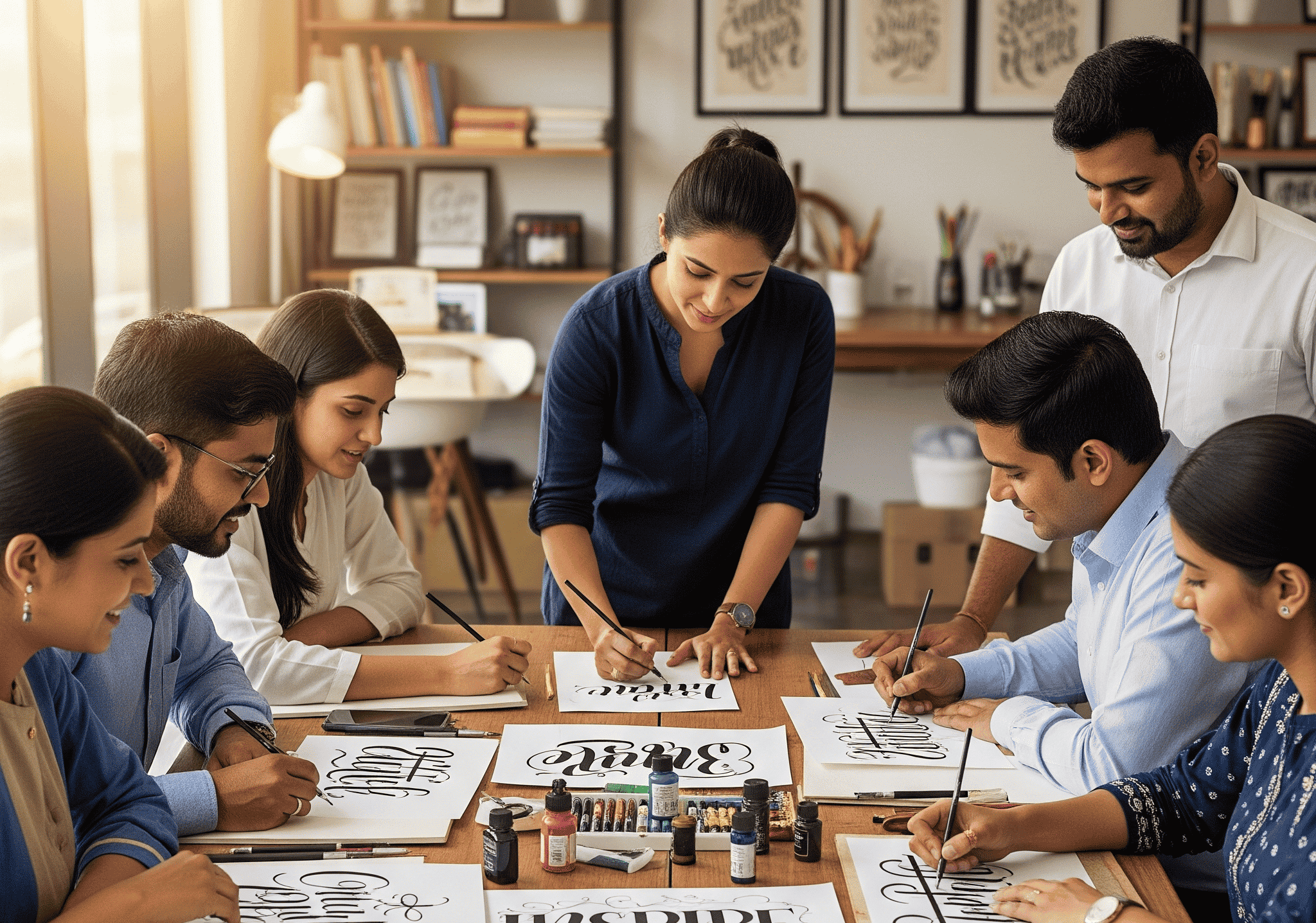 Faux Calligraphy & Creative Lettering – Teacher Training Course