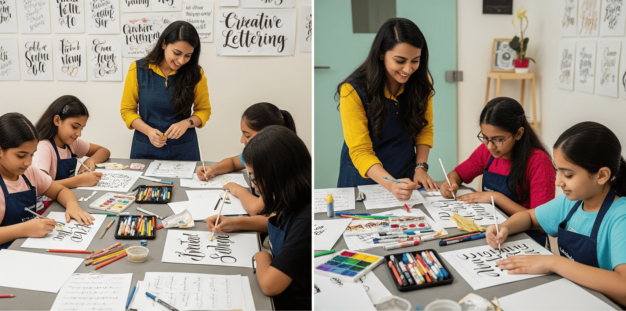 Faux Calligraphy & Creative Lettering Program For Kids